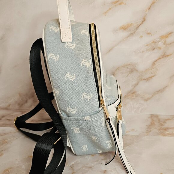 Juicy Couture Blue and White Monogram Backpack - Picture 4 of 6